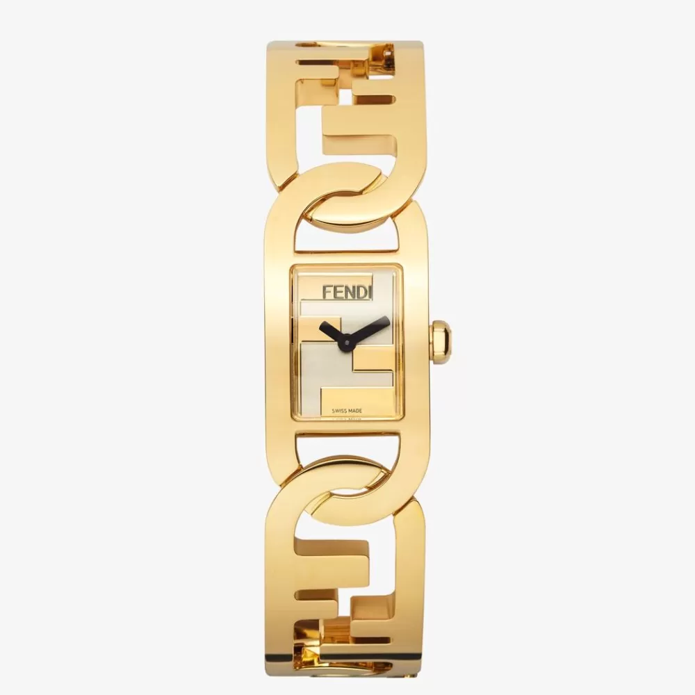 Fendi Uhren<16 X 36,50 Mm – Rechteckige Uhr Mit Ff-Logo