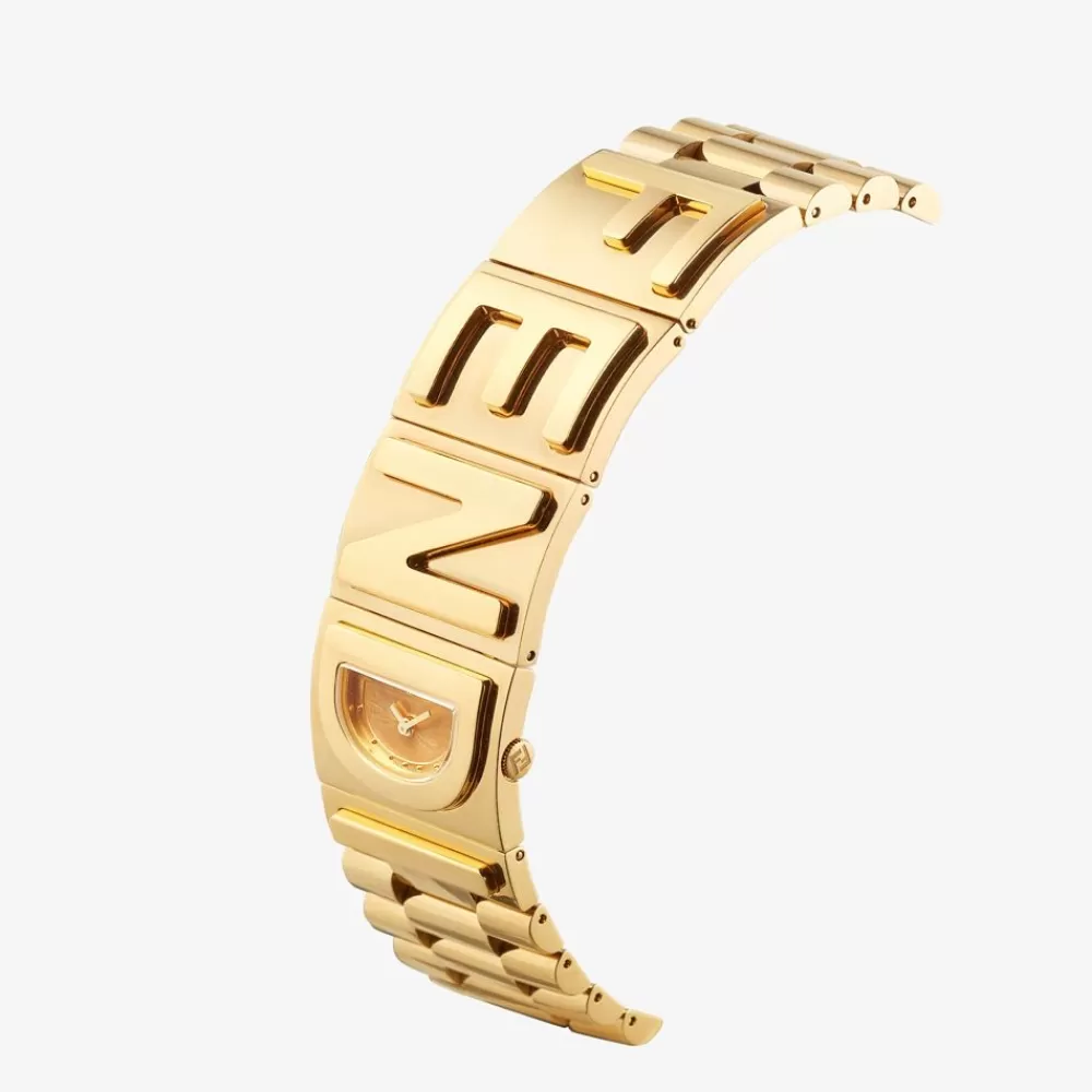 Fendi Uhren<22,25 X 25 Mm – Uhr Mit Armband Mit -Schriftzug
