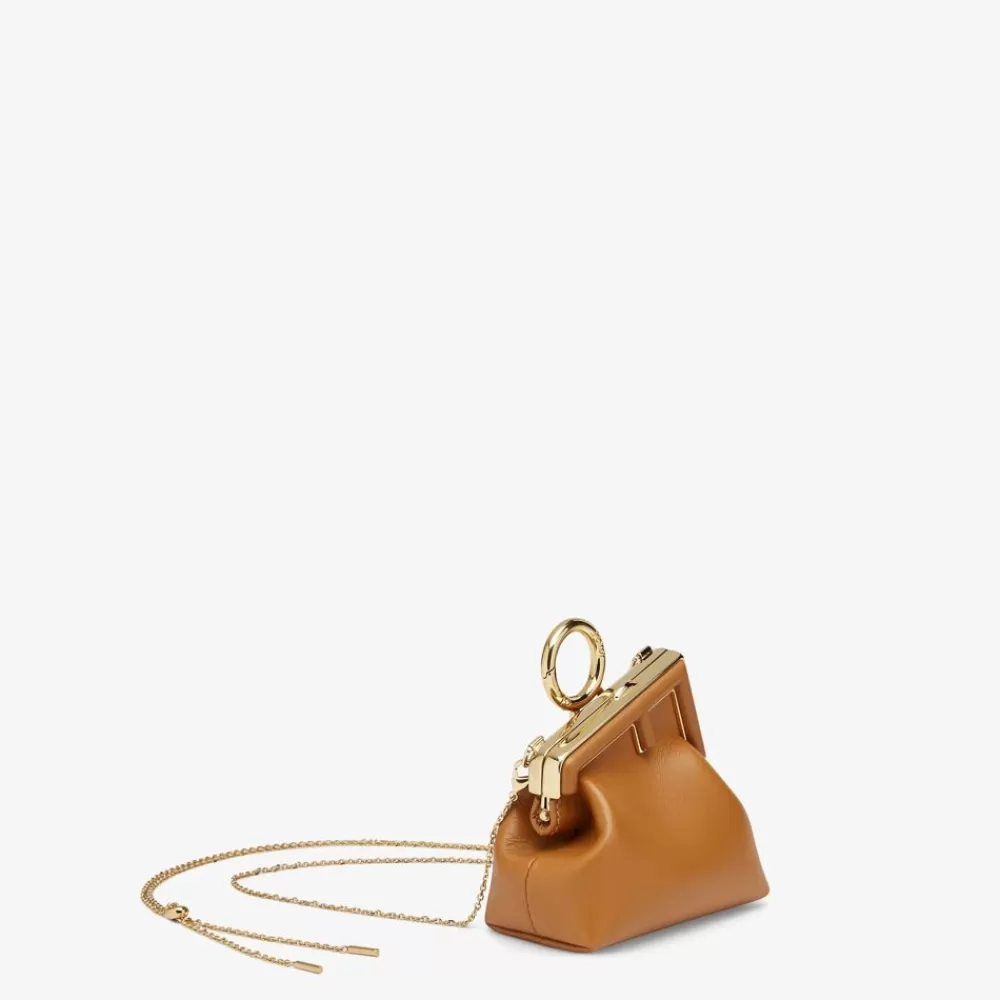 Fendi Miniature Taschen<Anhanger Aus Nappaleder In Braun