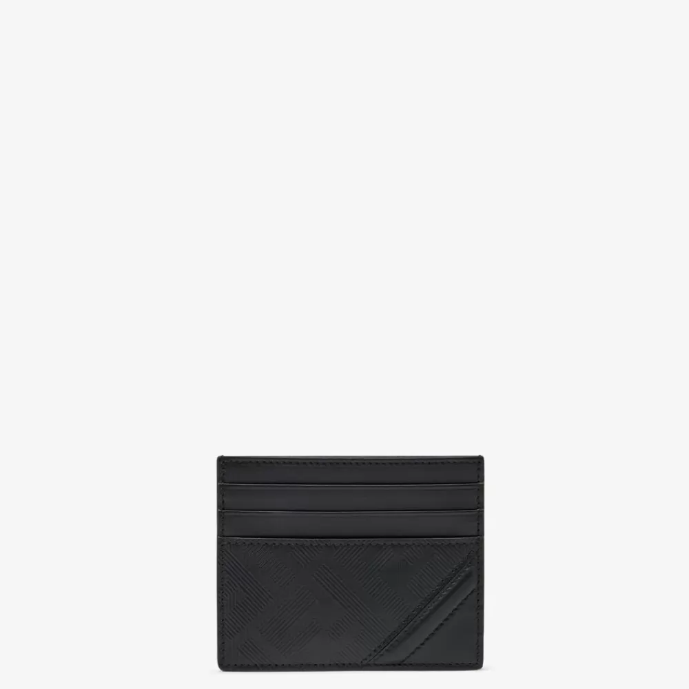 Fendi Kartenetuis<Ausweisetui Aus Leder In Schwarz