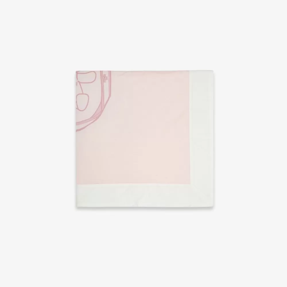 Fendi Baby Junge<Babydecke Aus Jersey In Rosa Und Weis