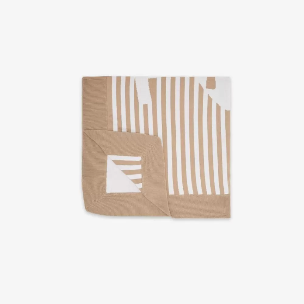 Fendi Baby Junge<Baby-Strickdecke In Beige