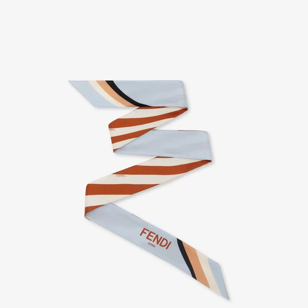 Fendi Seide<Bandeau Aus Seide In Schwarz