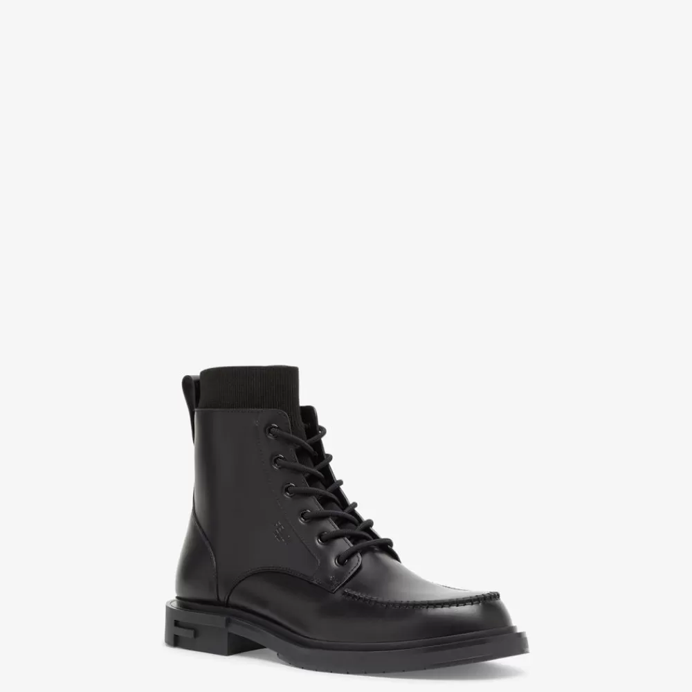 Fendi Schnurschuhe Und Boots<Biker Boot Zum Hineinschlupfen Aus Leder In Schwarz