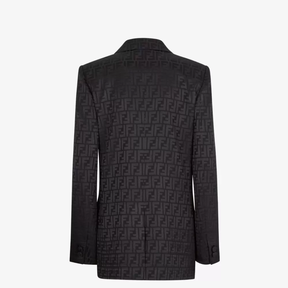 Fendi Anzuge Und Sets<Blazer Aus Seide In Schwarz