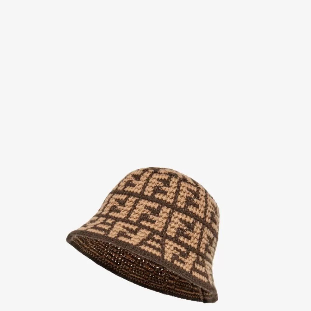 Fendi Mutzen Und Handschuhe<Bucket Hat Aus Kaschmir In Braun
