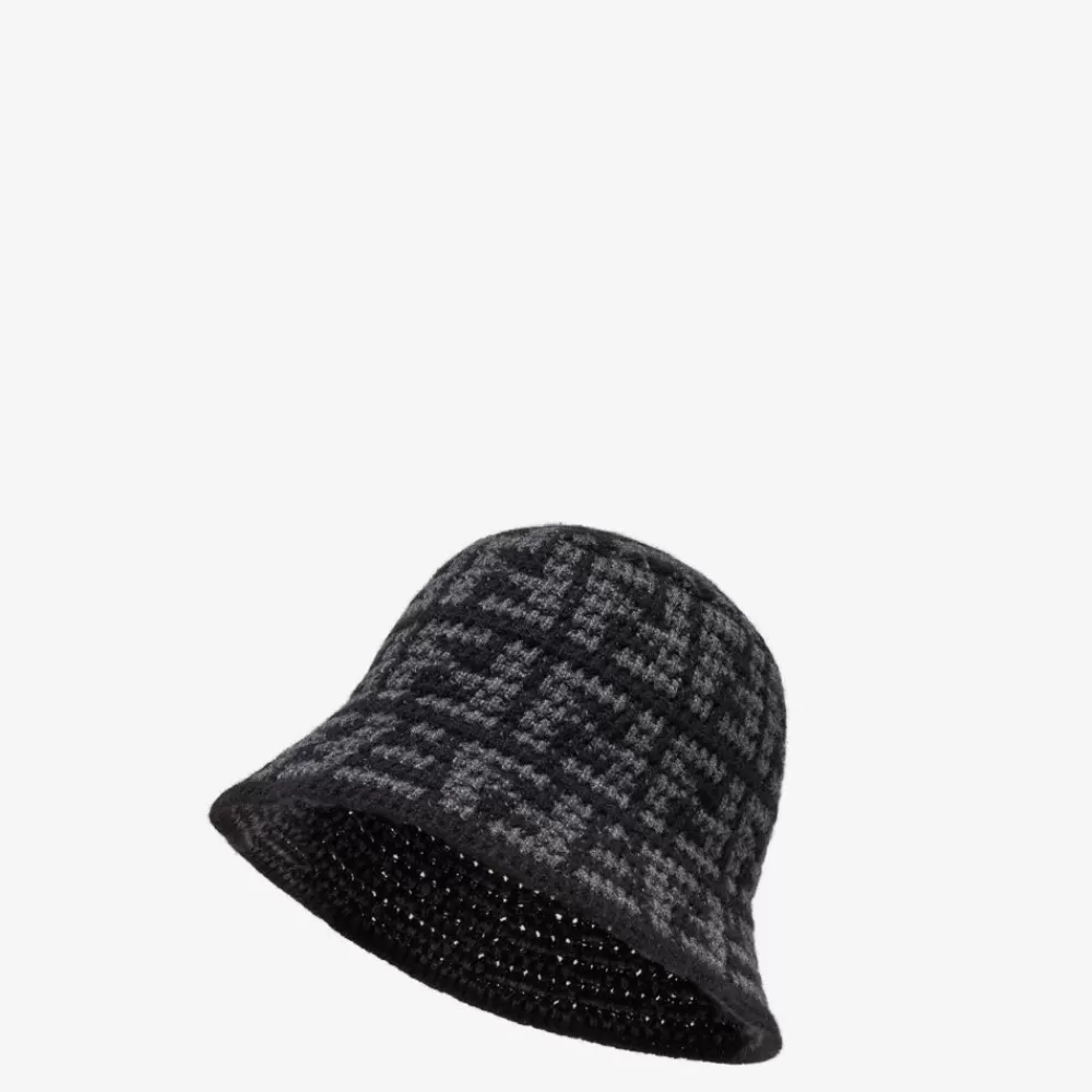 Fendi Mutzen Und Handschuhe<Bucket Hat Aus Kaschmir In Schwarz