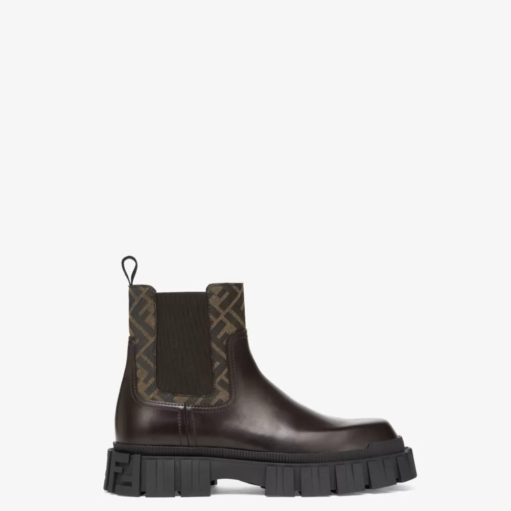 Fendi Schnurschuhe Und Boots<Chealsea Aus Leder In Braun