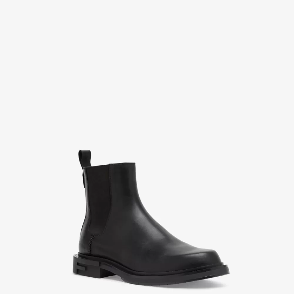 Fendi Schnurschuhe Und Boots<Chelsea Boot Aus Leder In Schwarz