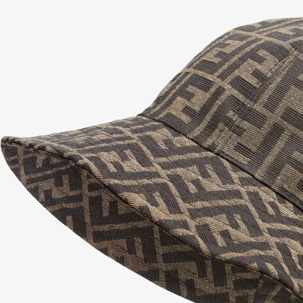 Fendi Mutzen Und Handschuhe<Cloche Aus Canvas In Braun