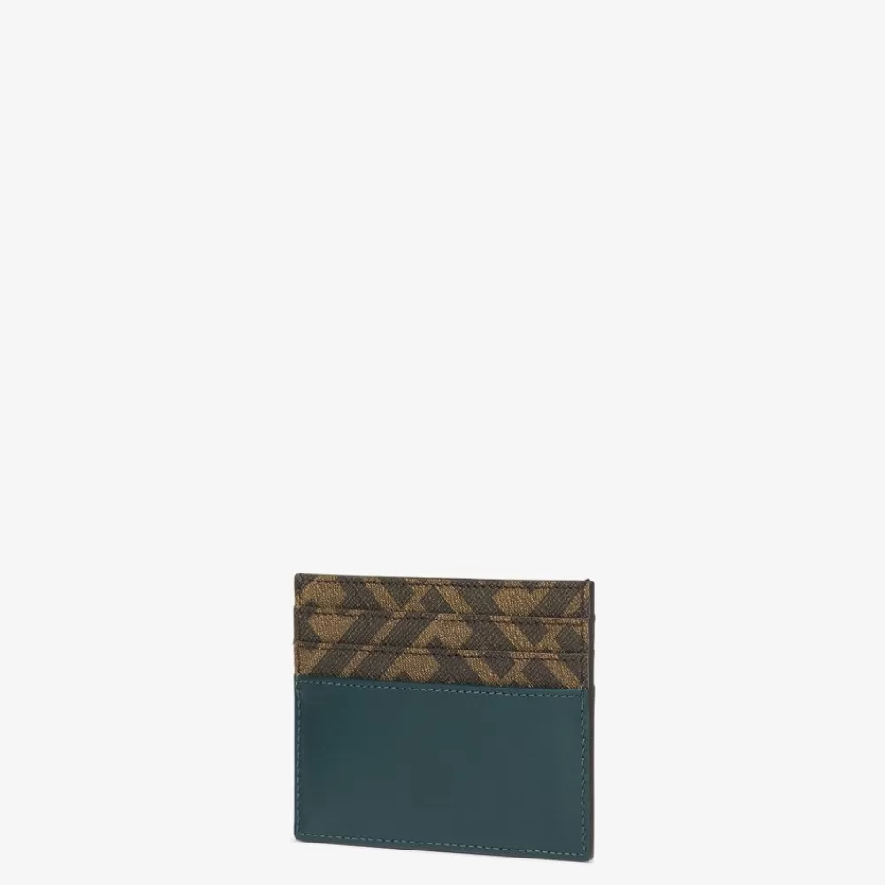 Fendi Kartenetuis Und Kleine Accessoires<Flaches Kartenetui Aus Leder In Grun