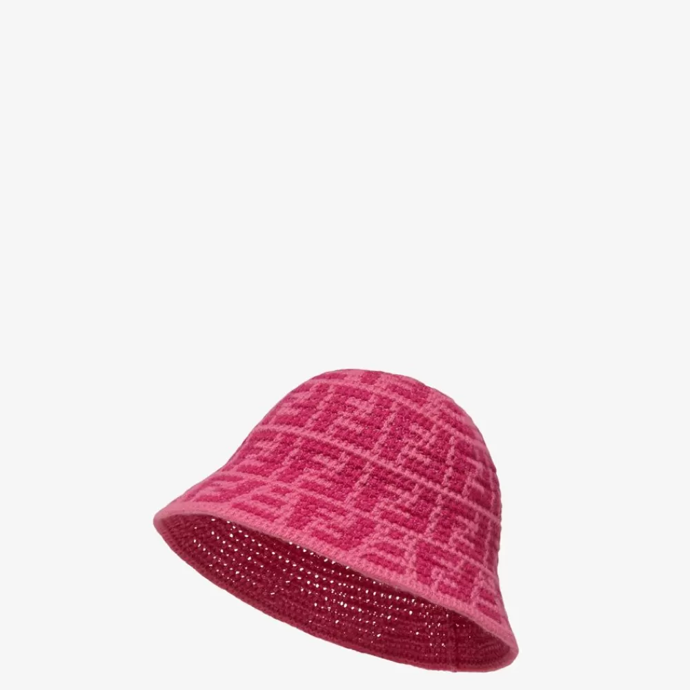 Fendi Mutzen Und Handschuhe<Glockenhut Aus Kaschmir In Alpenveilchen Rosa
