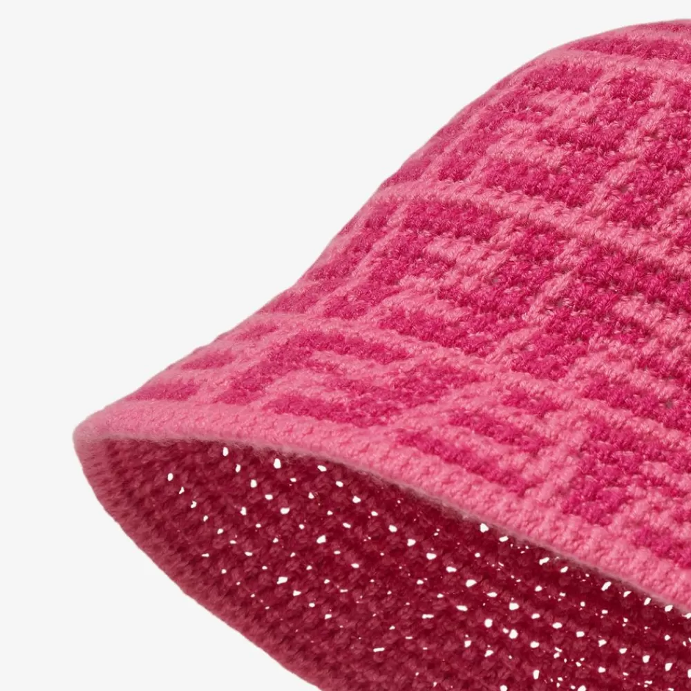 Fendi Mutzen Und Handschuhe<Glockenhut Aus Kaschmir In Alpenveilchen Rosa