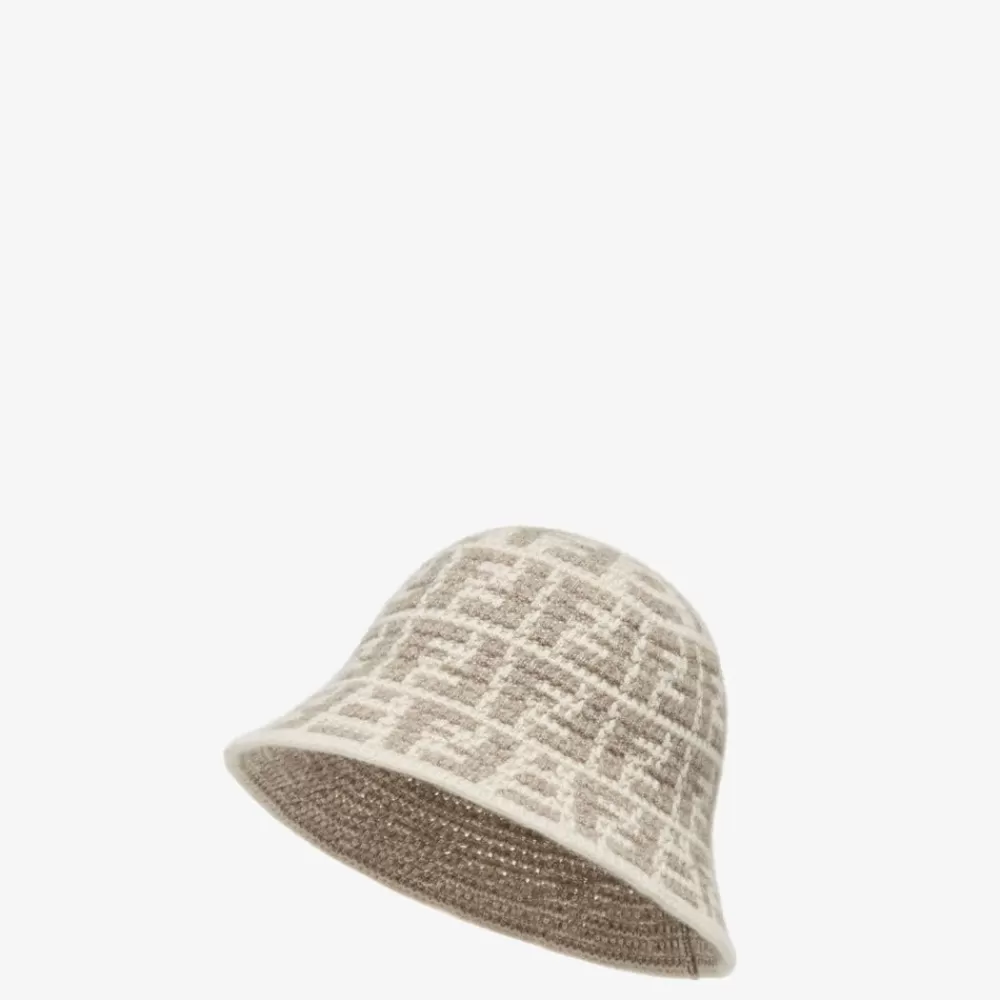Fendi Mutzen Und Handschuhe<Glockenhut Aus Kaschmir In Taupe