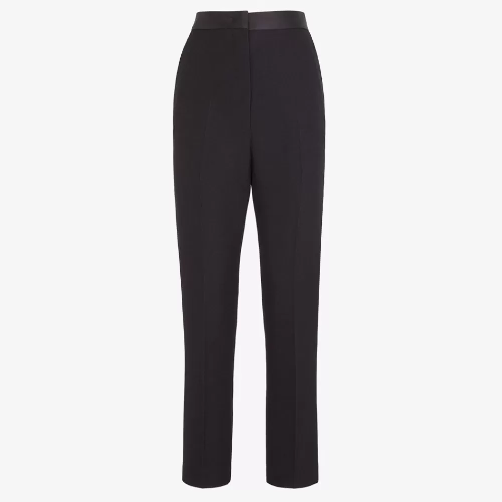 Fendi Hosen Und Shorts<Hose Aus Grain-De-Poudre-Wolle In Schwarz