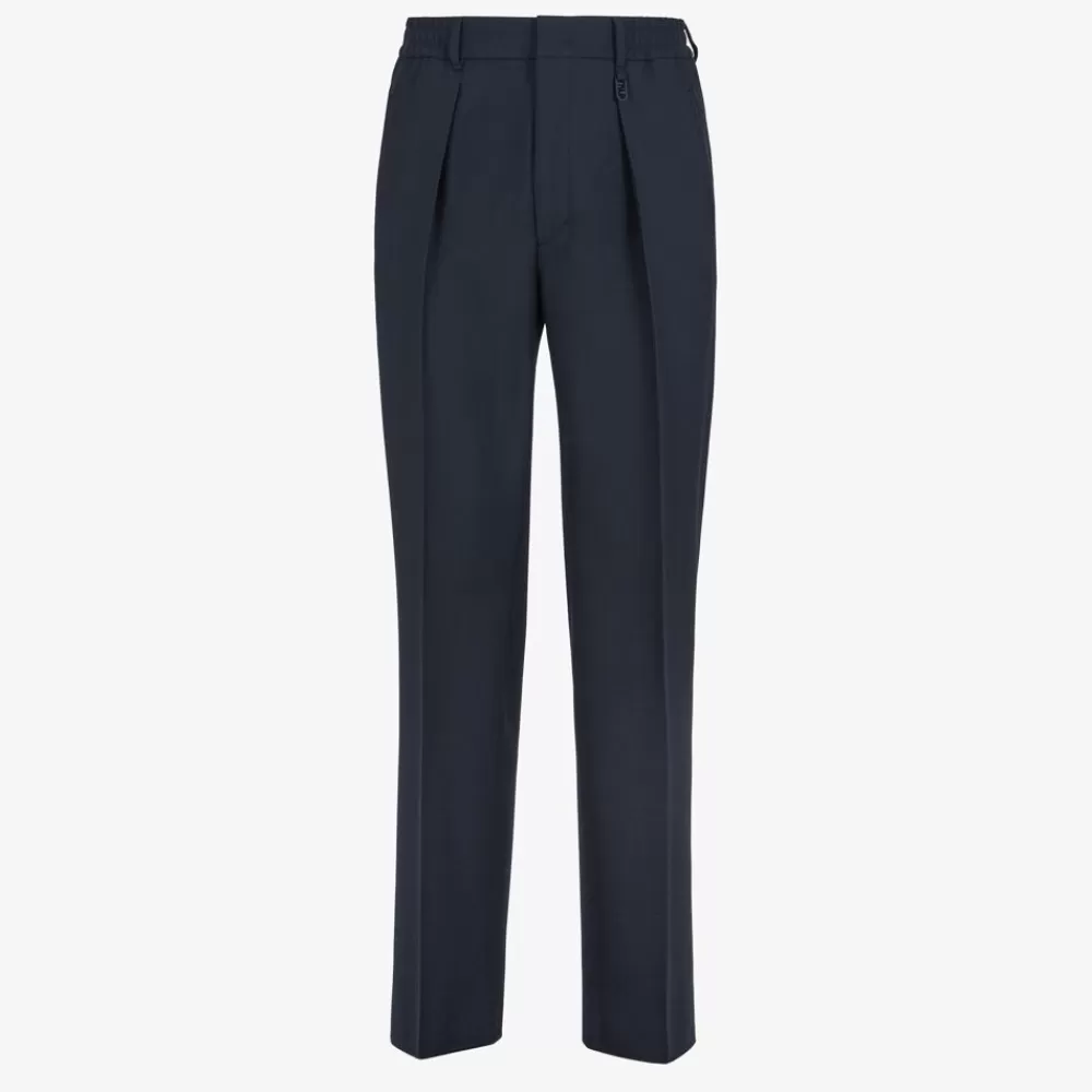 Fendi Jeans Und Hosen<Hose Aus Wolle In Blau