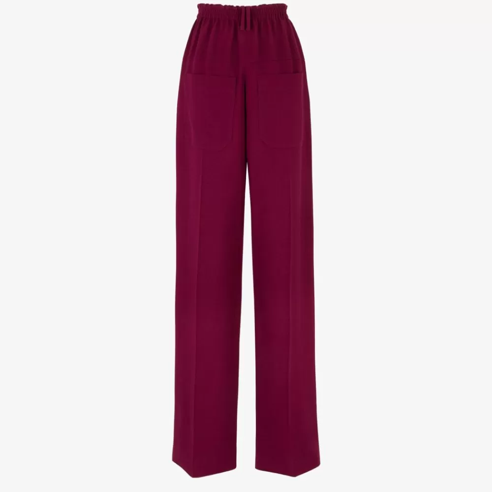 Fendi Anzuge Und Sets<Hose Aus Wolle In Bordeaux
