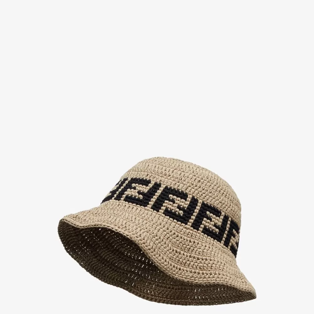 Fendi Mutzen Und Handschuhe<Hut Aus Baumwolle In Beige