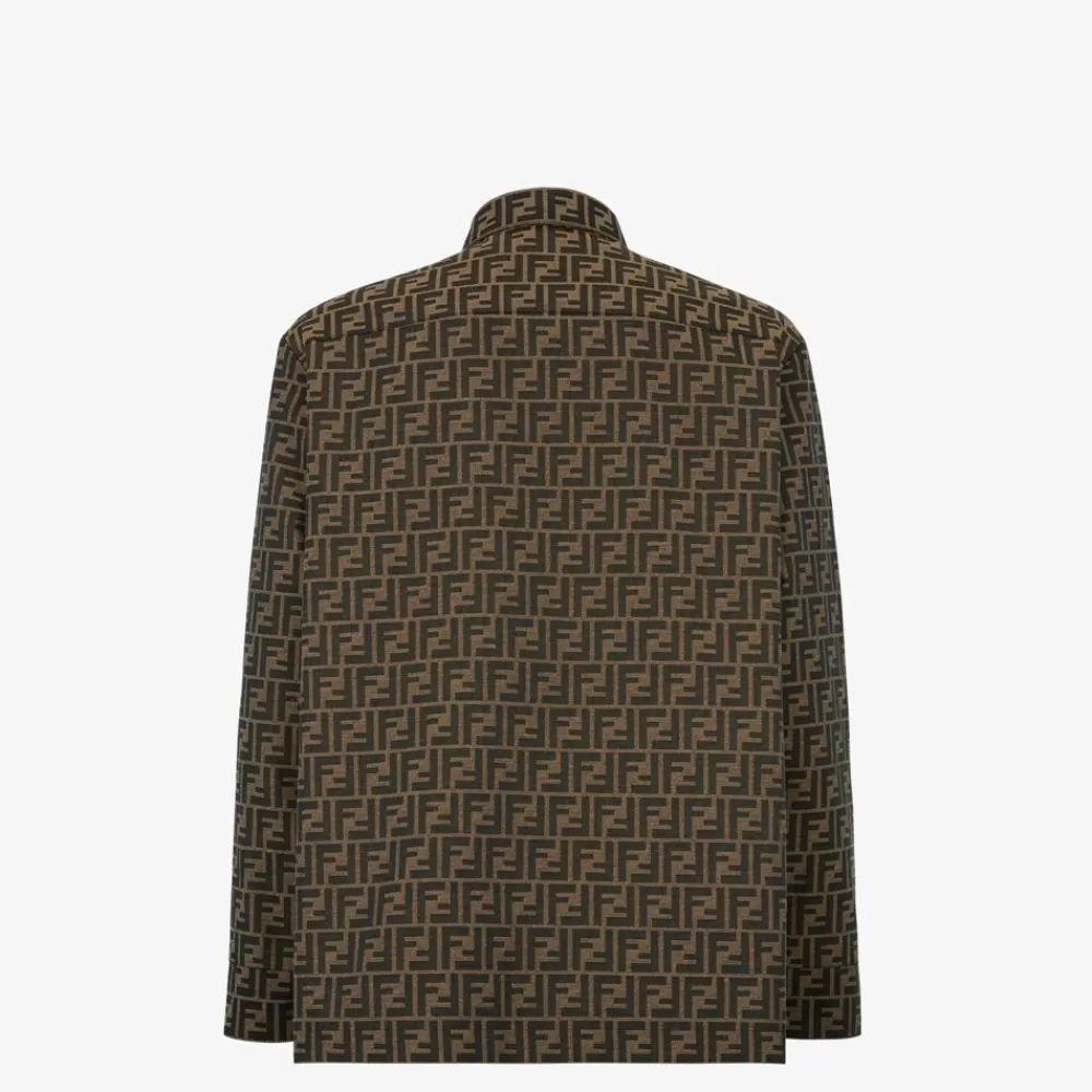 Fendi Mantel Und Oberbekleidung<Jacke Aus Ff-Jacquard