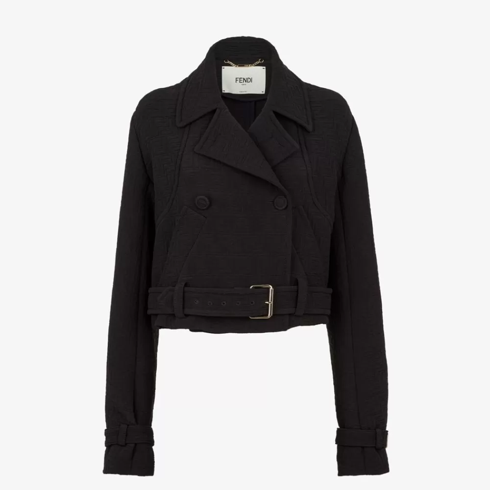 Fendi Anzuge Und Sets<Jacke Aus Jacquardgewebe In Schwarz