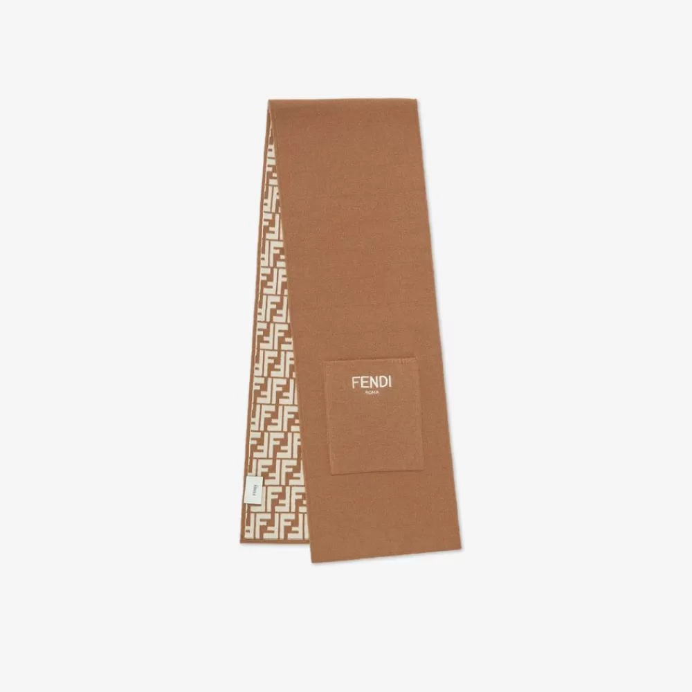 Fendi Accessoires<Junior-Schal Aus Wolle Zum Wenden In Beige