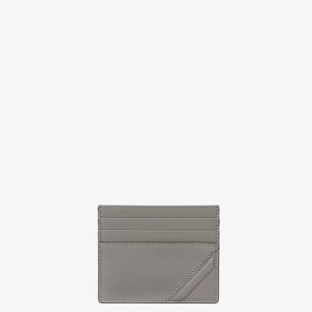 Fendi Kartenetuis<Kartenetui Aus Leder In Grau