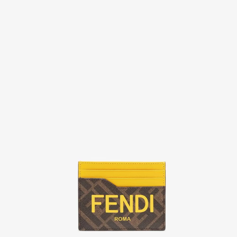 Fendi Kartenetuis<Kartenetui Aus Stoff In Braun