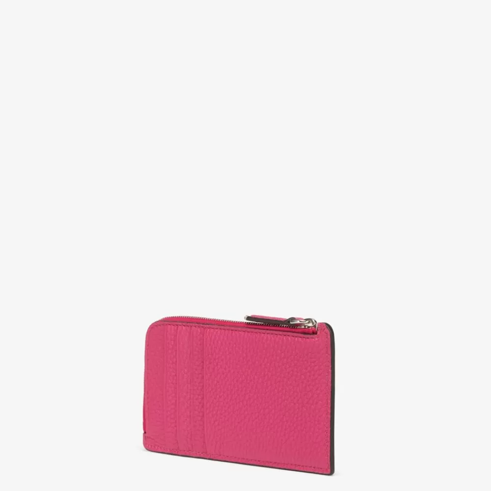 Fendi Kartenetuis Und Kleine Accessoires<Kartenetui Aus Zweifarbigem Leder In Fuchsia Und Dunkelrosa