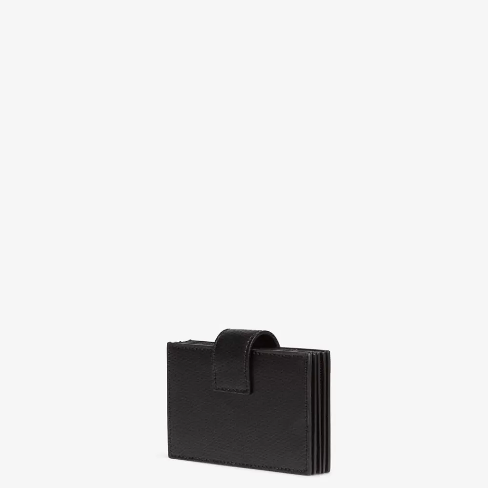 Fendi Kartenetuis Und Kleine Accessoires<Kartenetui Mit Zwickel Aus Leder In Schwarz
