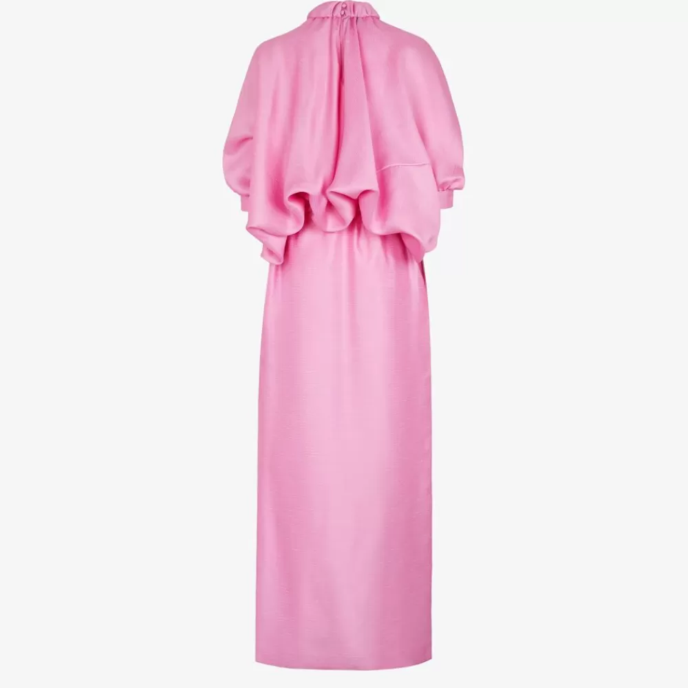 Fendi Kleider Und Jumpsuits<Kleid Aus Gaze In Fuchsia
