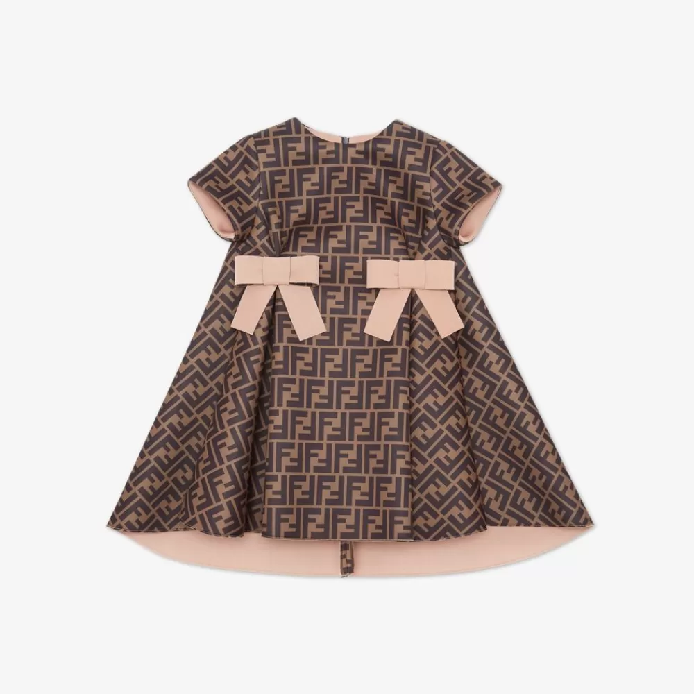 Fendi Ready To Wear<Kleid Aus Neopren Mit Logo