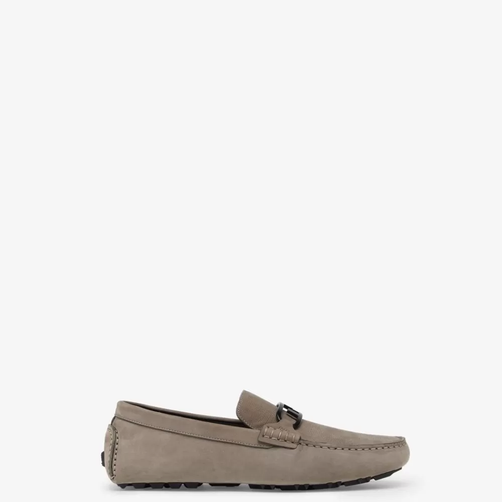 Fendi Loafer<Loafers Aus Nubukleder In Beige
