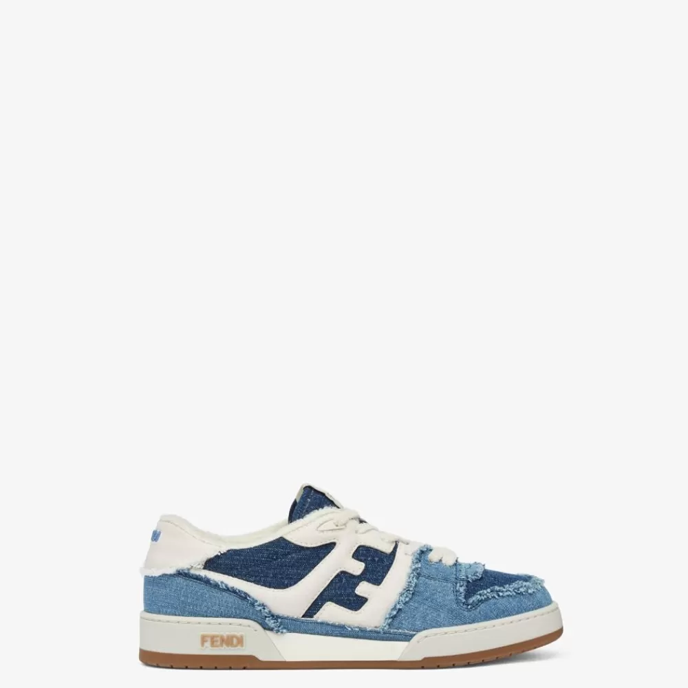 Fendi Sneakers<Low-Top Aus Denim In Blau