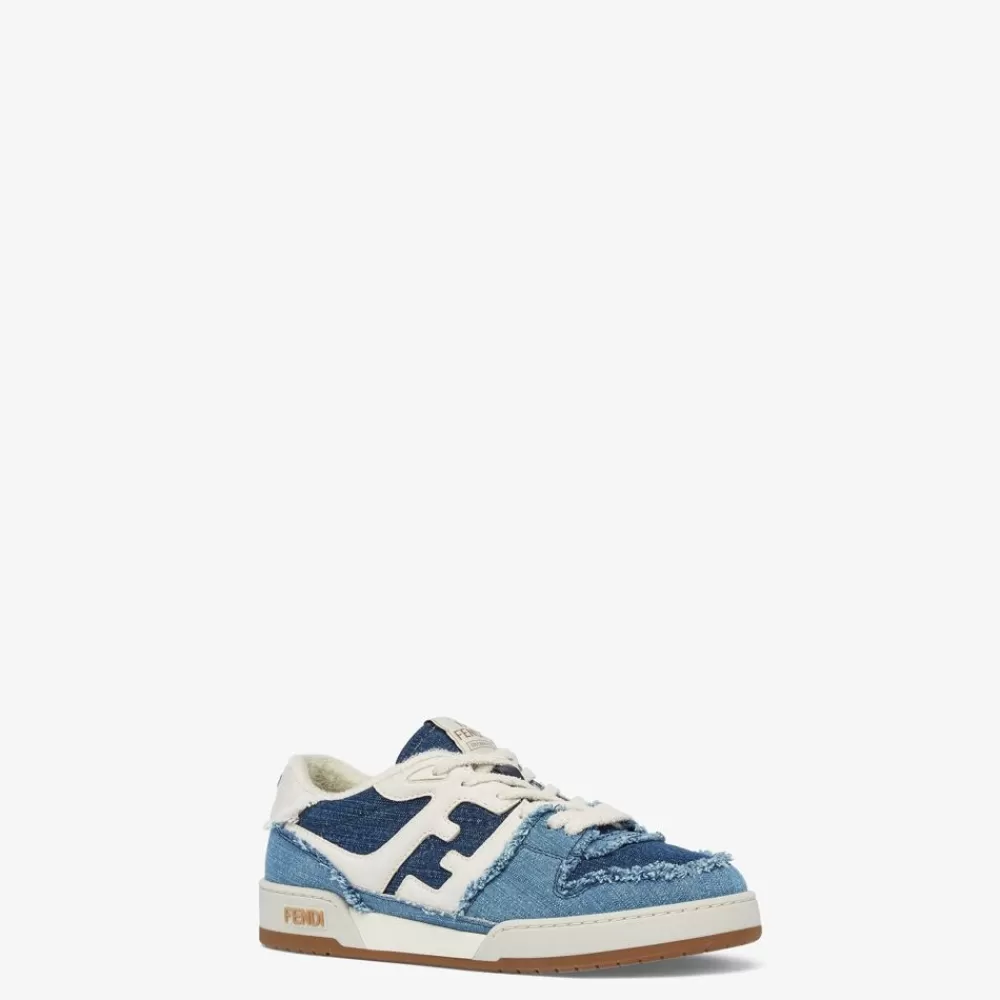 Fendi Sneakers<Low-Top Aus Denim In Blau