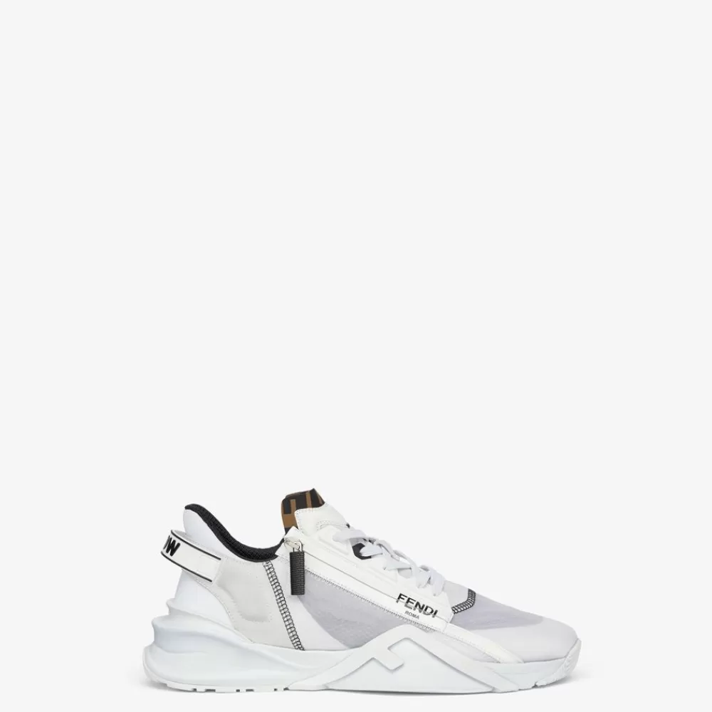 Fendi Sneakers<Low-Top Aus Nylon In Weis