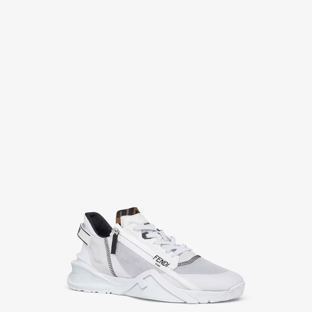 Fendi Sneakers<Low-Top Aus Nylon In Weis