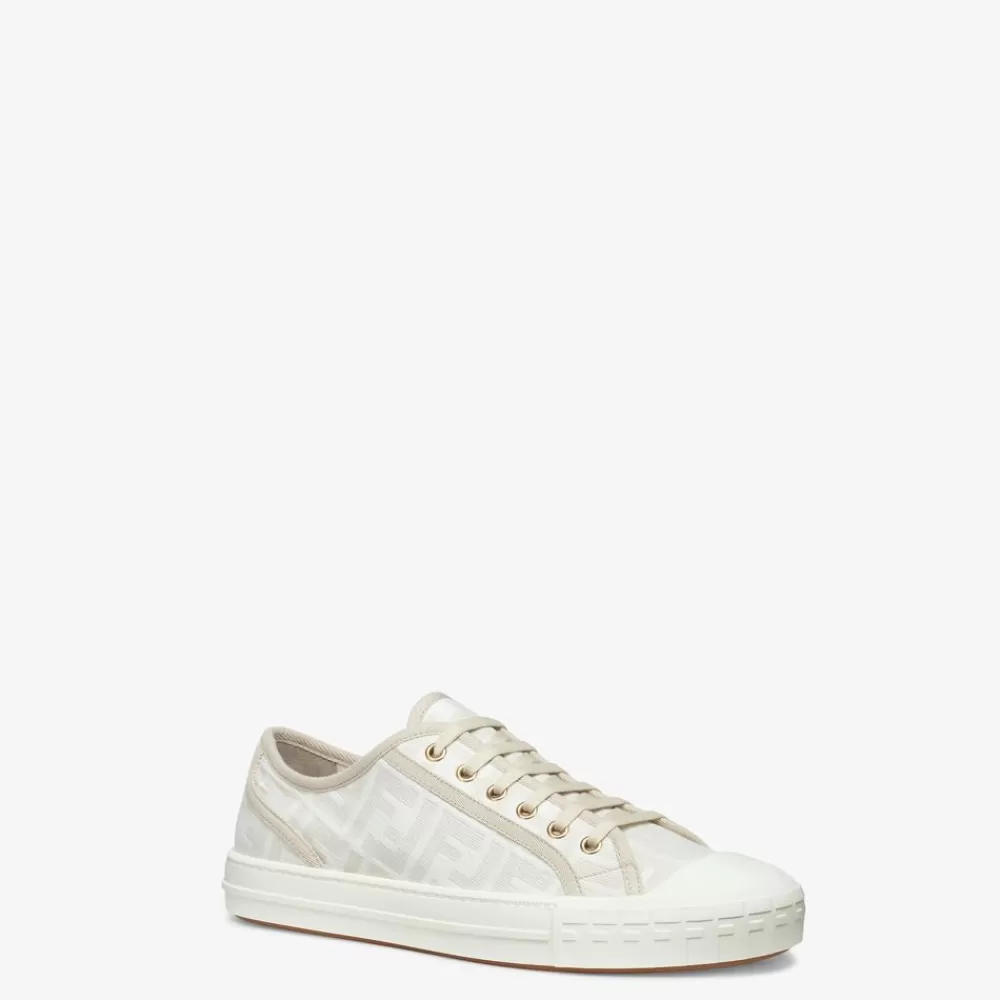 Fendi Sneakers<Low-Top Sneaker Aus Stoff In Weis