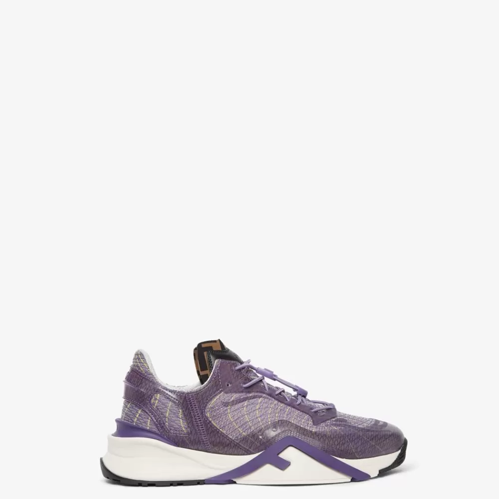 Fendi Sneakers<Low-Top-Modell Aus Stoff In Lila
