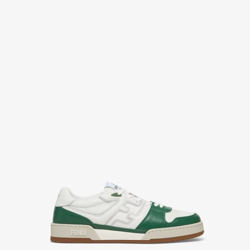 Fendi Sneakers<Low-Top-Sneaker Aus Leder In Weis