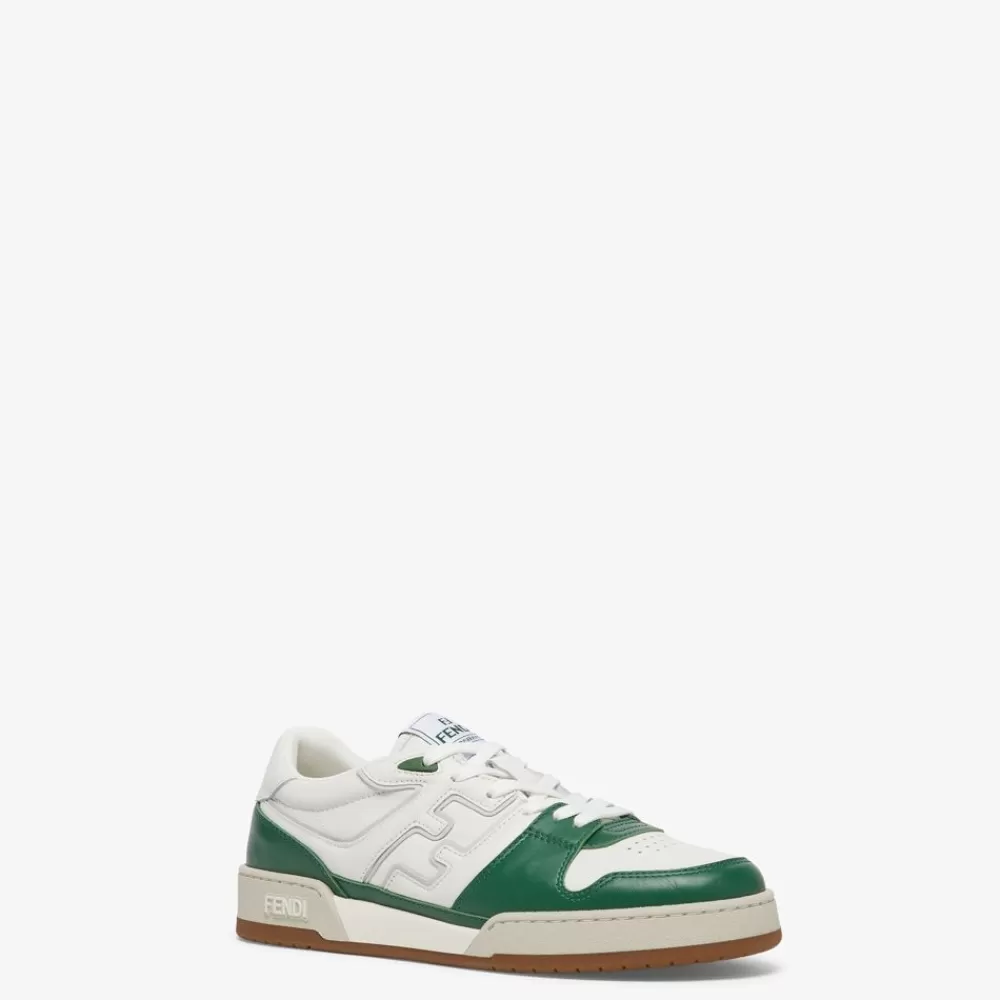 Fendi Sneakers<Low-Top-Sneaker Aus Leder In Weis
