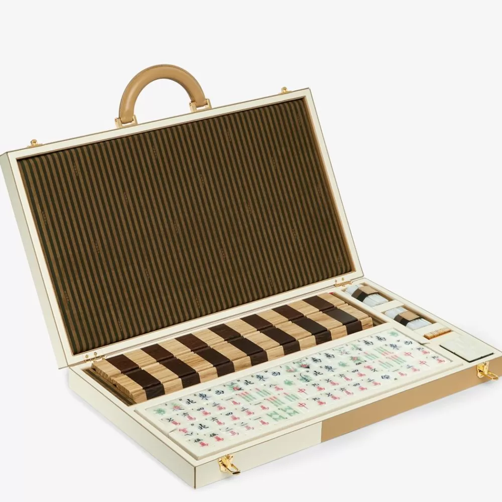Fendi Lifestyle<Mahjong-Spielbox Aus Holz Mit Pequin-Motiv