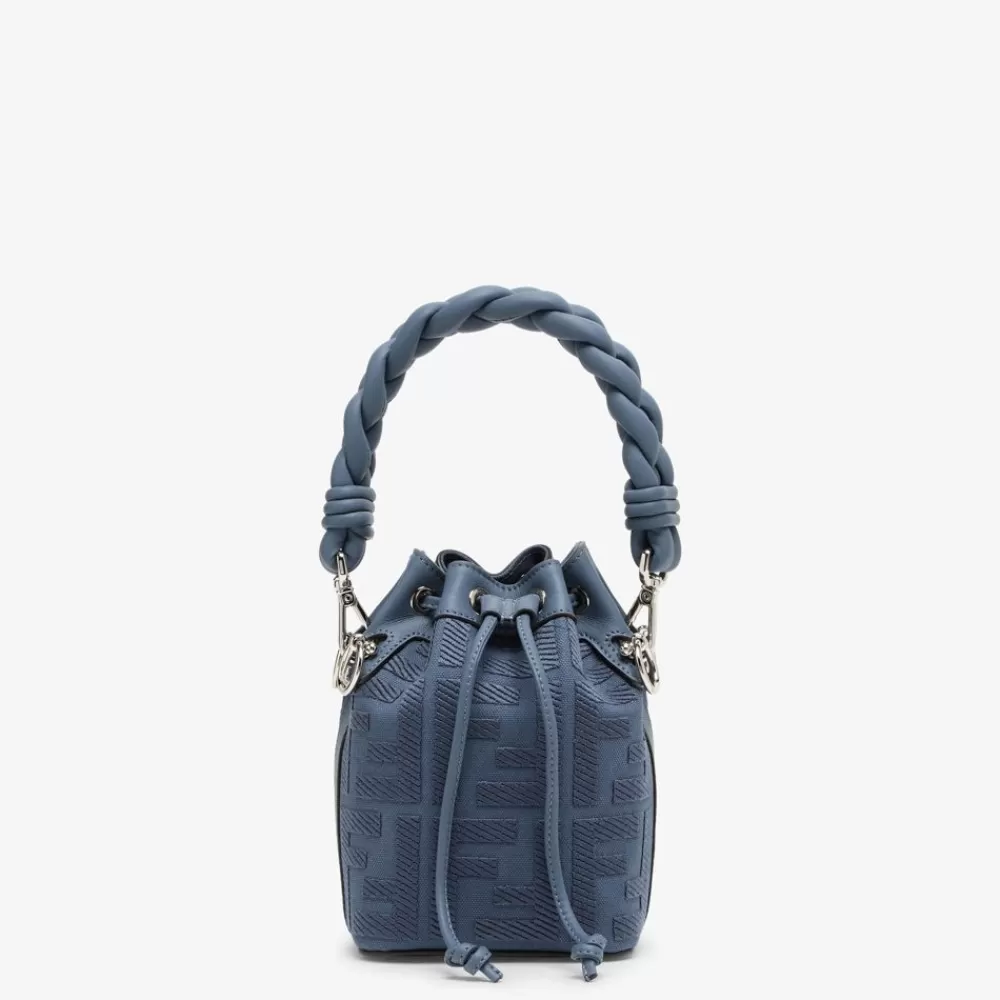 Fendi Mini-Taschen<Minibag Aus Canvas Mit Ff In Blau