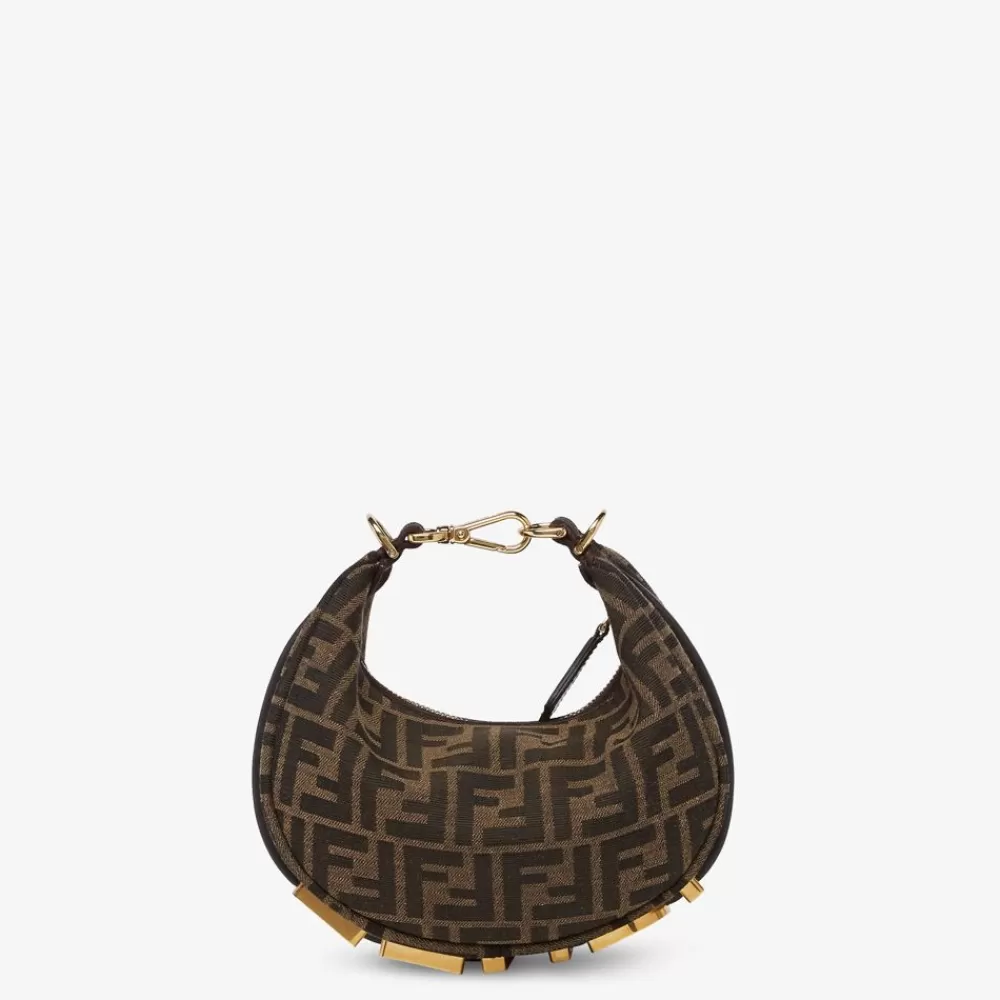Fendi Mini-Taschen<Minibag Aus Ff-Jacquardstoff In Braun
