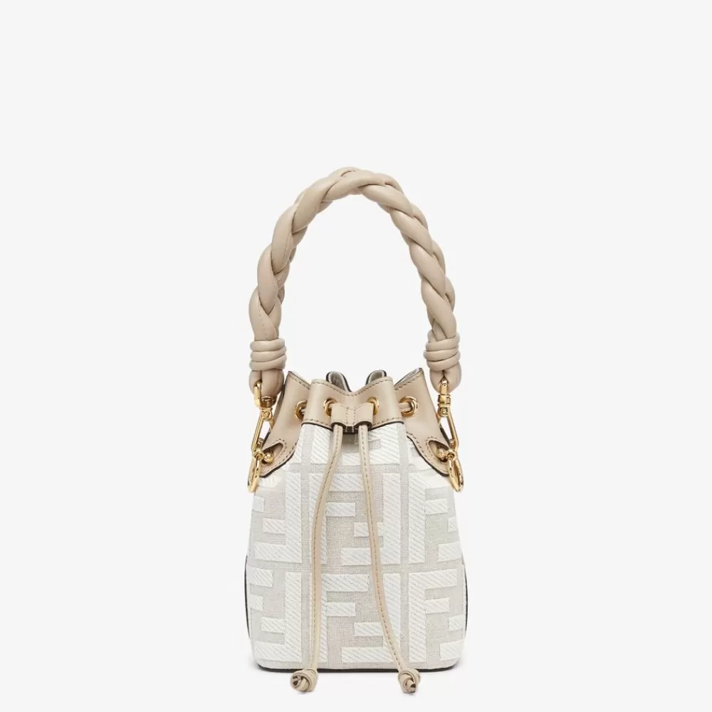 Fendi Mini-Taschen<Minibag Aus Ff-Signatur-Canvas In Weis