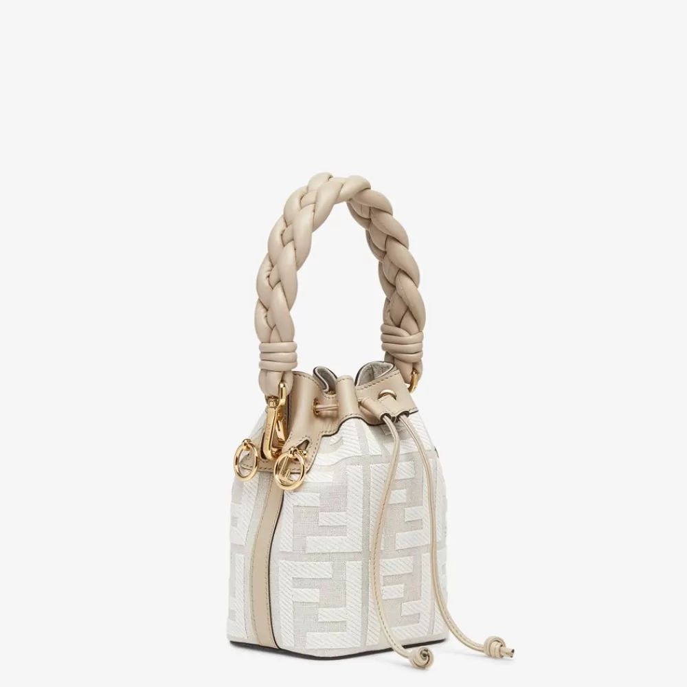 Fendi Mini-Taschen<Minibag Aus Ff-Signatur-Canvas In Weis