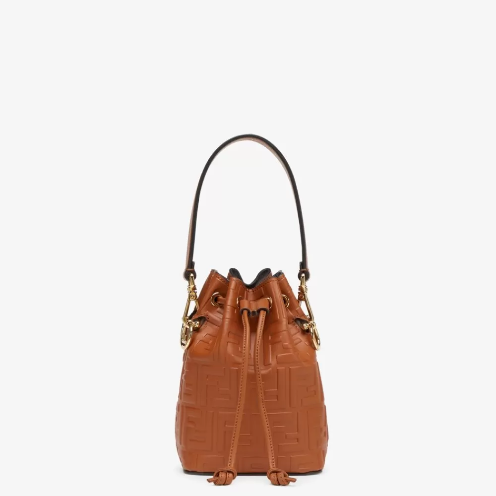Fendi Mini-Taschen<Minibag Aus Leder In Braun Mit Ff-Muster