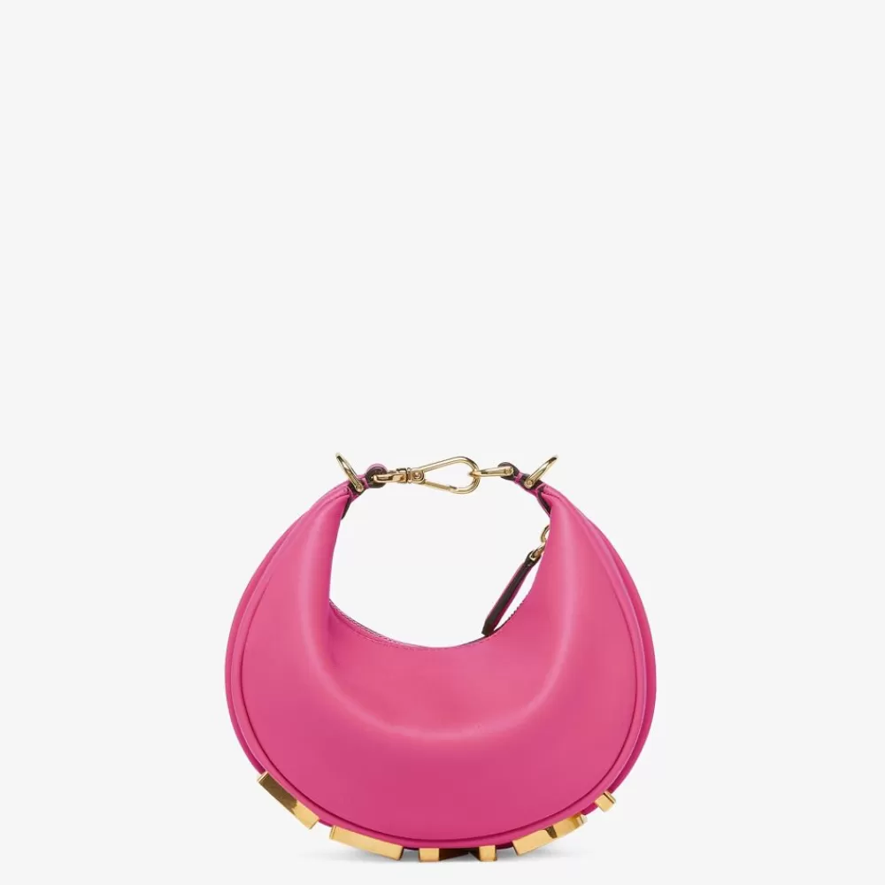 Fendi Mini-Taschen<Minibag Aus Leder In Fuchsia