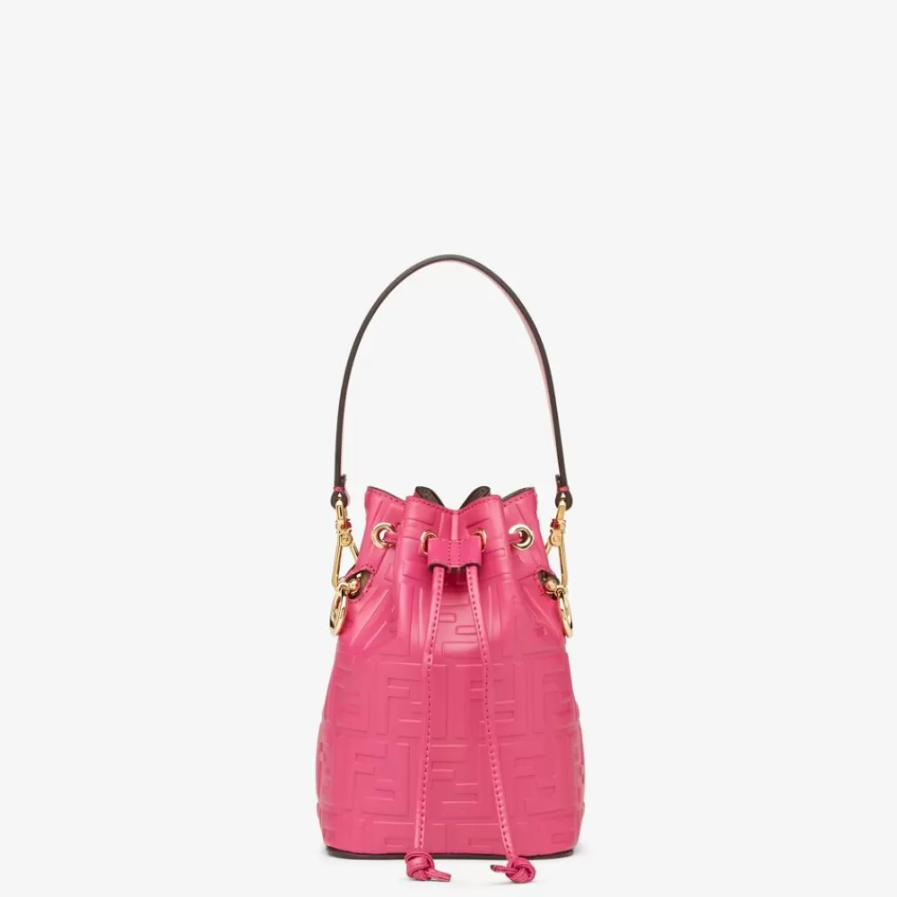 Fendi Mini-Taschen<Minibag Aus Leder In Fuchsia Mit Ff-Muster