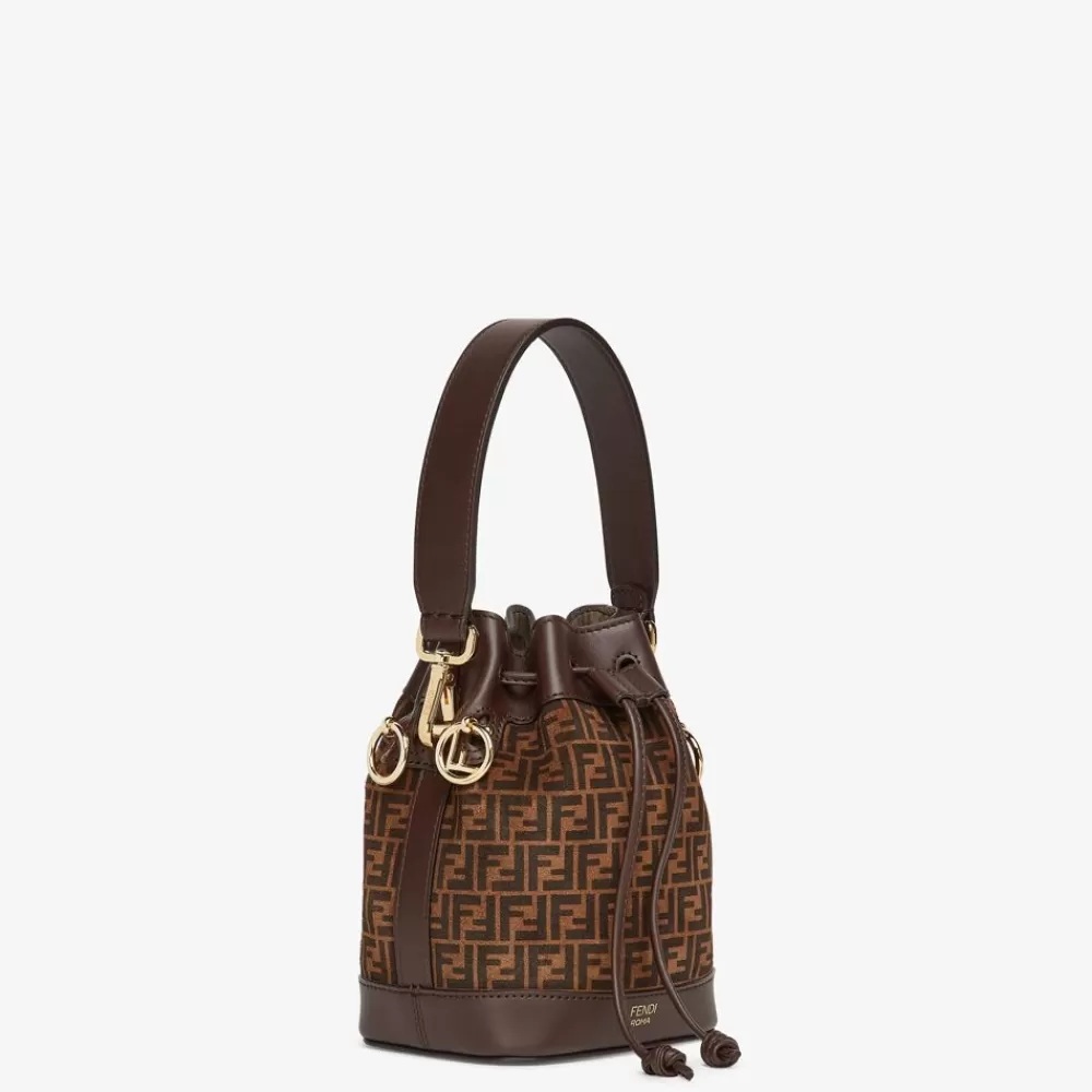 Fendi Mini-Taschen<Mini-Tasche Aus Leder In Braun Mit Ff-Print