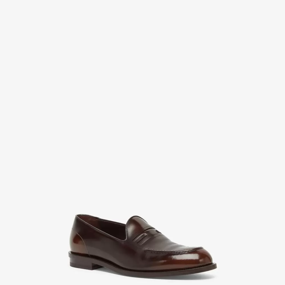 Fendi Loafer<Mokassin Aus Leder In Braun